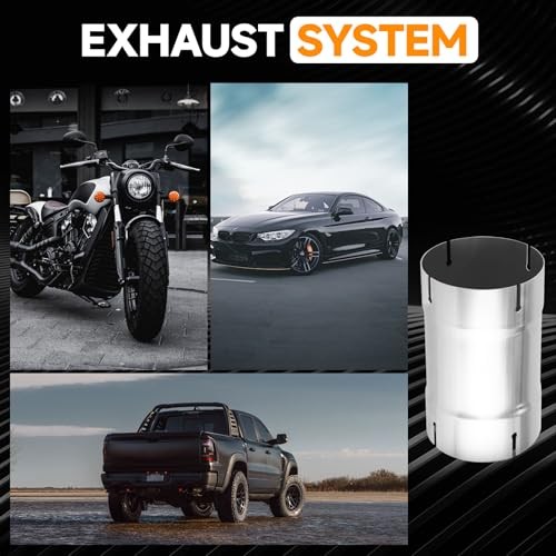Straight Exhaust Pipe 5″ OD, Stainless Steel 8″ Long Mandrel 5.0″ 8 INCH