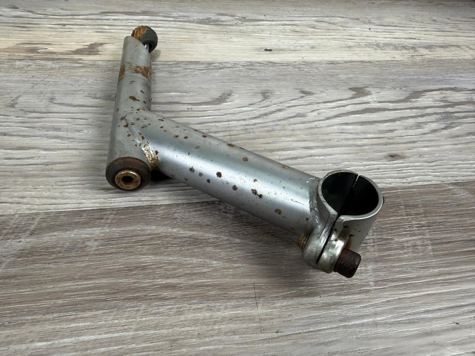 Vintage 110mm 25.4mm Clamp Steel Bicycle Stem / 22.2 mm Quill