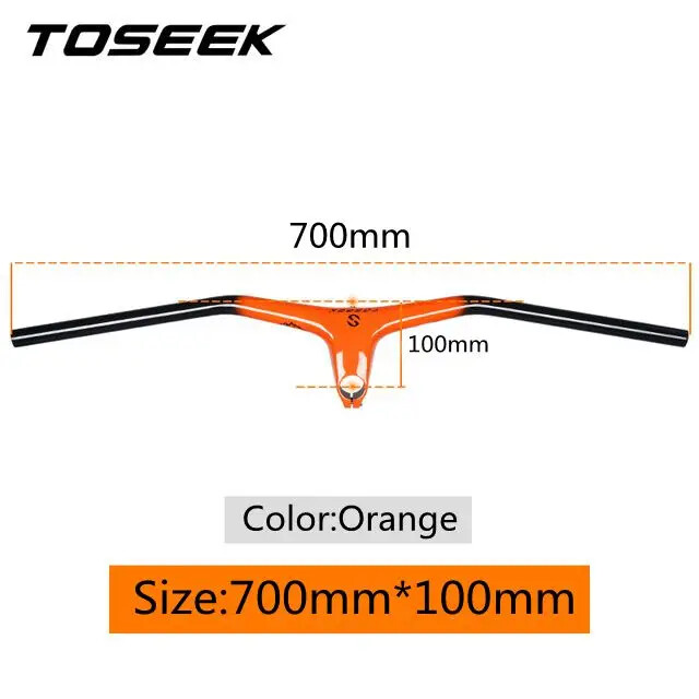 Carbon Fiber MTB Bike Integrated Handlebar and Stem Angle -10° Bicycle Parts