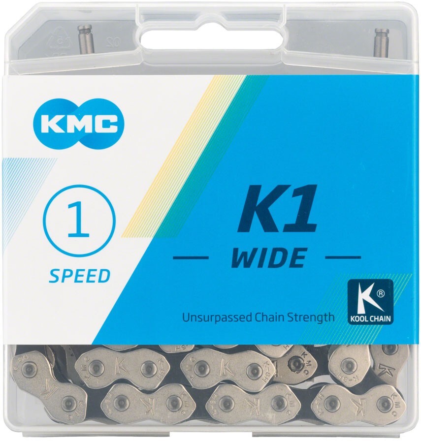 KMC K1 Kool Wide Nickel Plated Single Speed Bike Chain