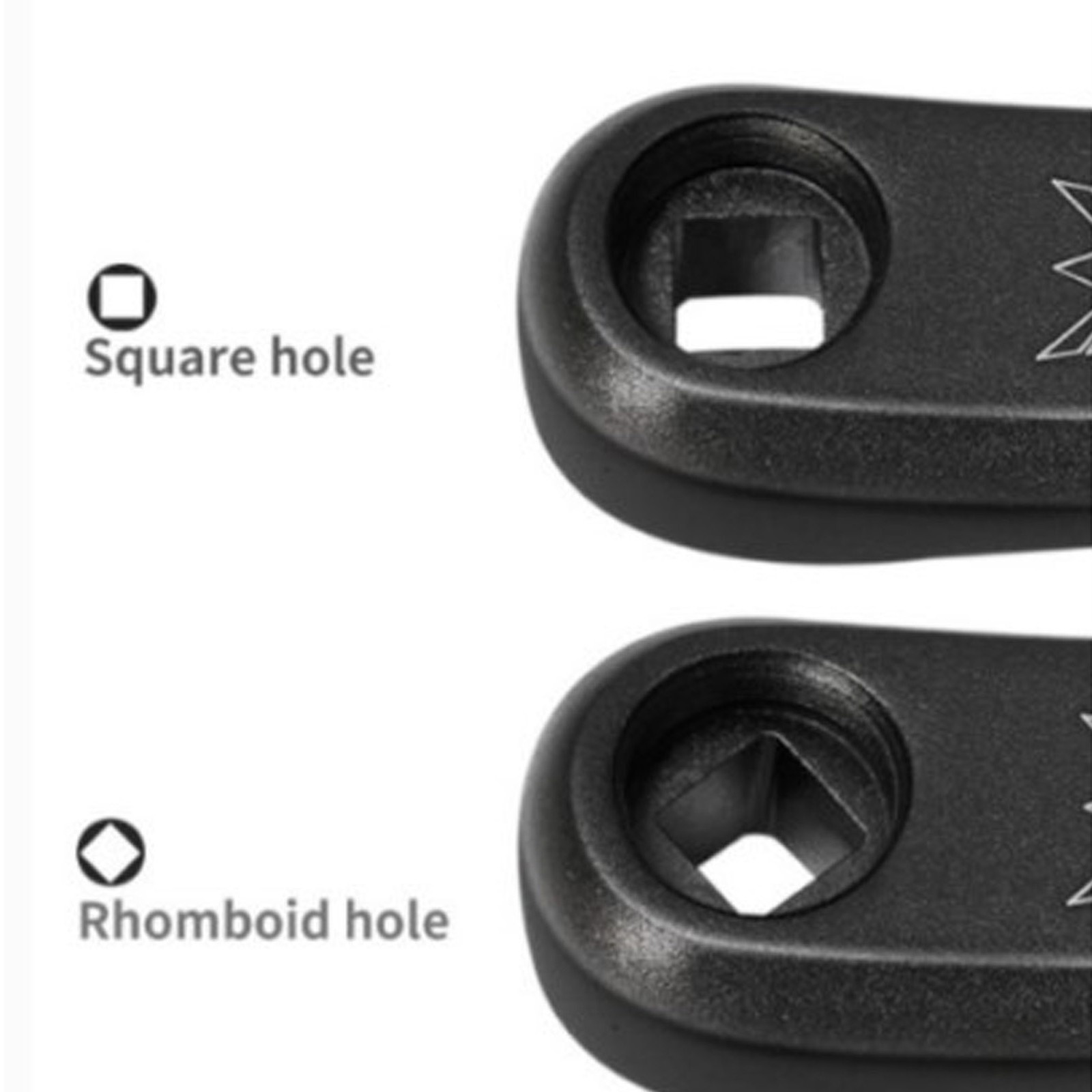 170mm Bike Aluminum Alloy Left Single Chain Crank Arm Replacement (Black Rhombic