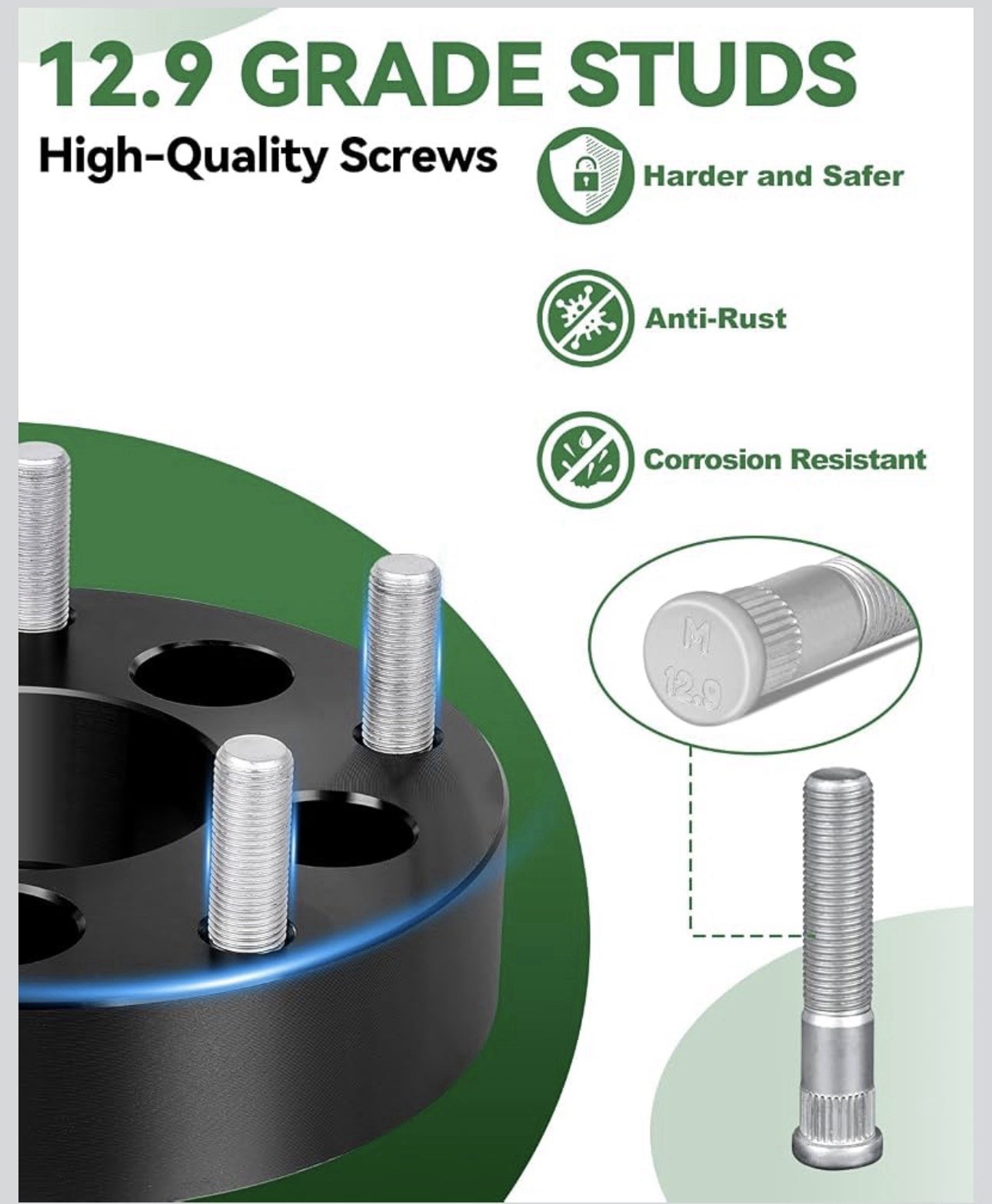 Wheel Adapters, 1inch 5×114.3mm to 5×120.65mm Wheel Adapter 5×4.5 to 5×4.75