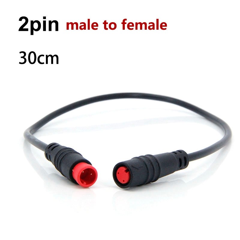 0.3m M8 2 3 5 Pin E-bike male to female M/F Ebike Cable Bicycle Waterproof