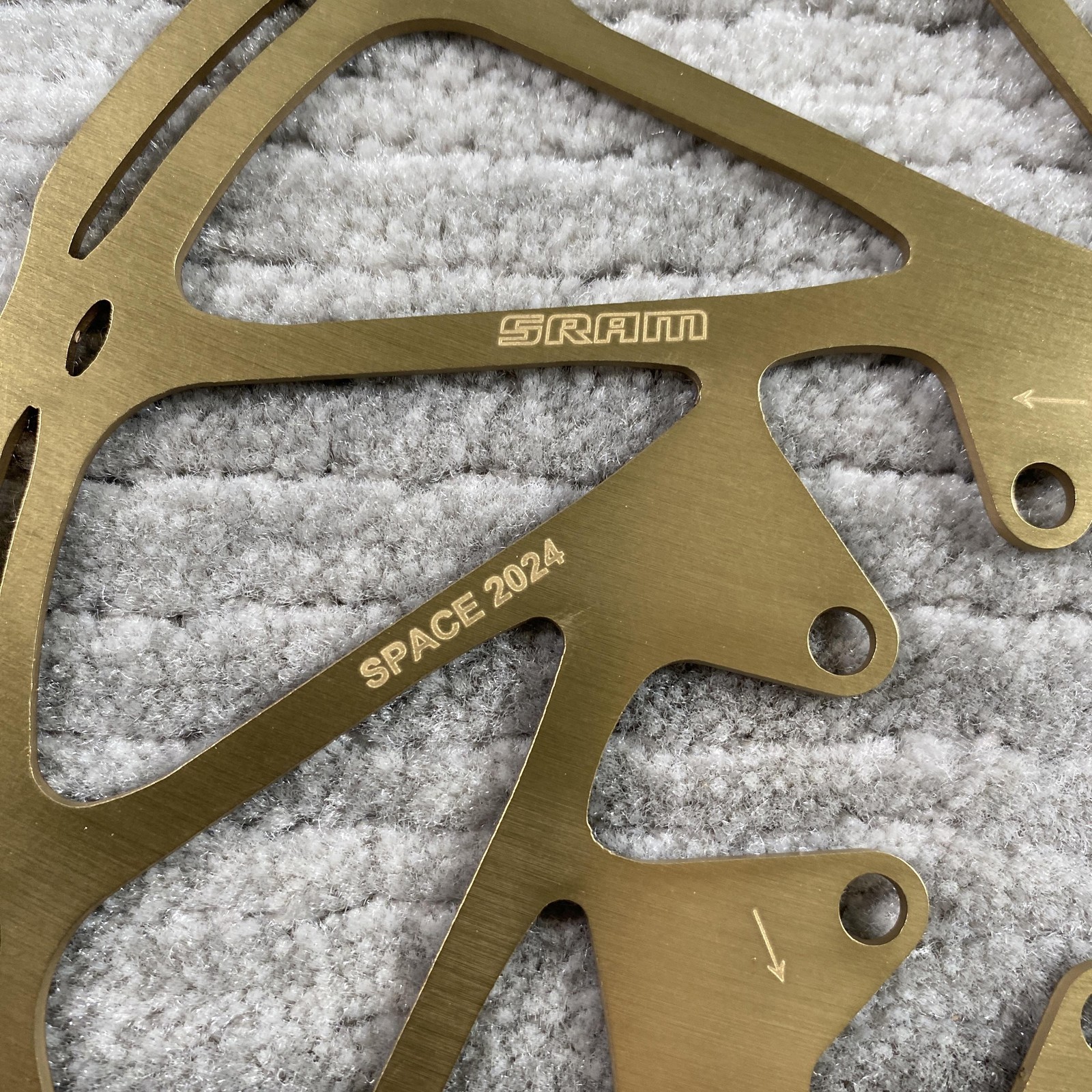 SRAM CenterLine Disc Brake Rotor 203mm 6-Bolt Gold Steel Avid MTB Road Bike