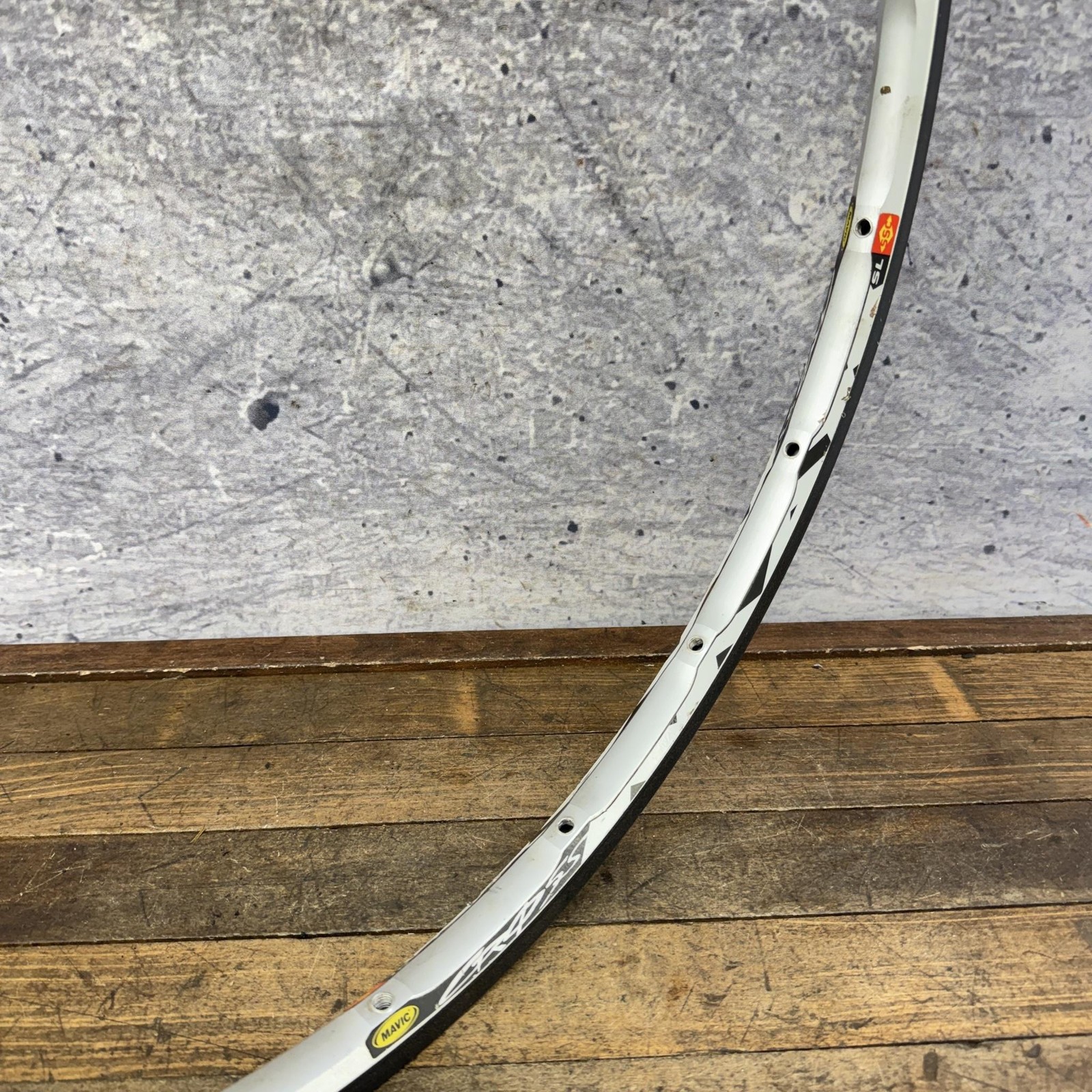 Mavic Cross 26in Rim 18H SL SSC Silver UST Tubeless Aluminum MTB Presta