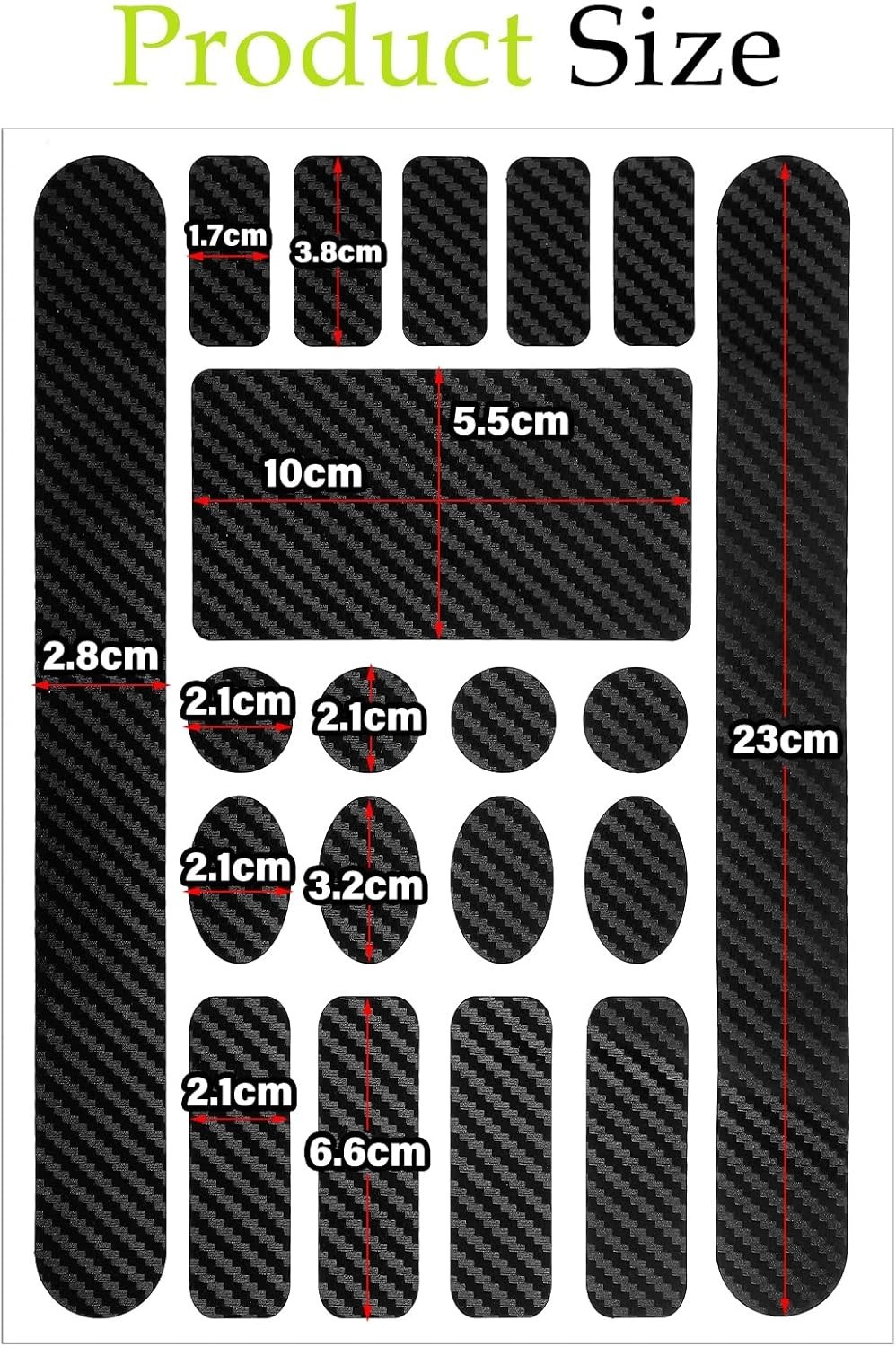 Durable 3 PCS Bike Frame Protective Stickers – Waterproof PVC Chainstay Covers