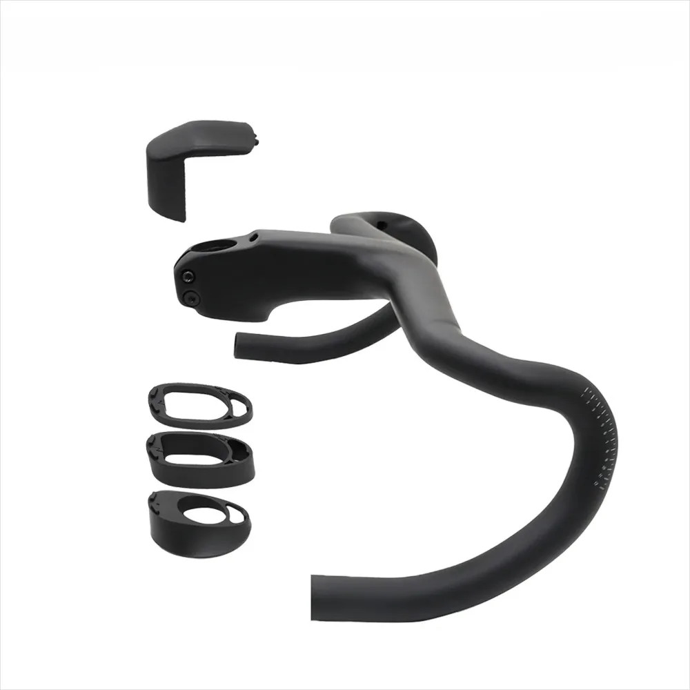 Carbon Fiber Aero Road Bike Integrated Handlebar with Stem Angle -7° Accessories