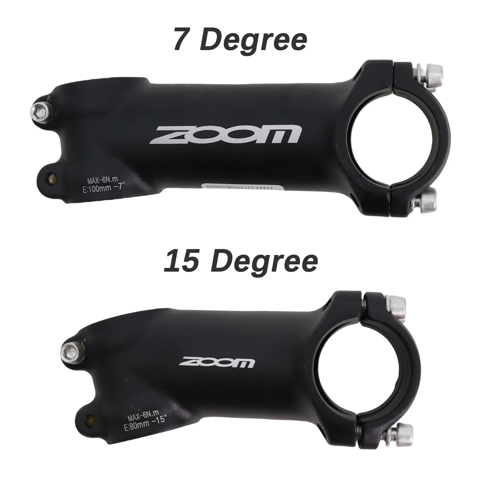 Zoom bike Stem Ultralight Aluminum MTB Bike +-7/ +-15 Degrees 28.6 31.8 60-120mm