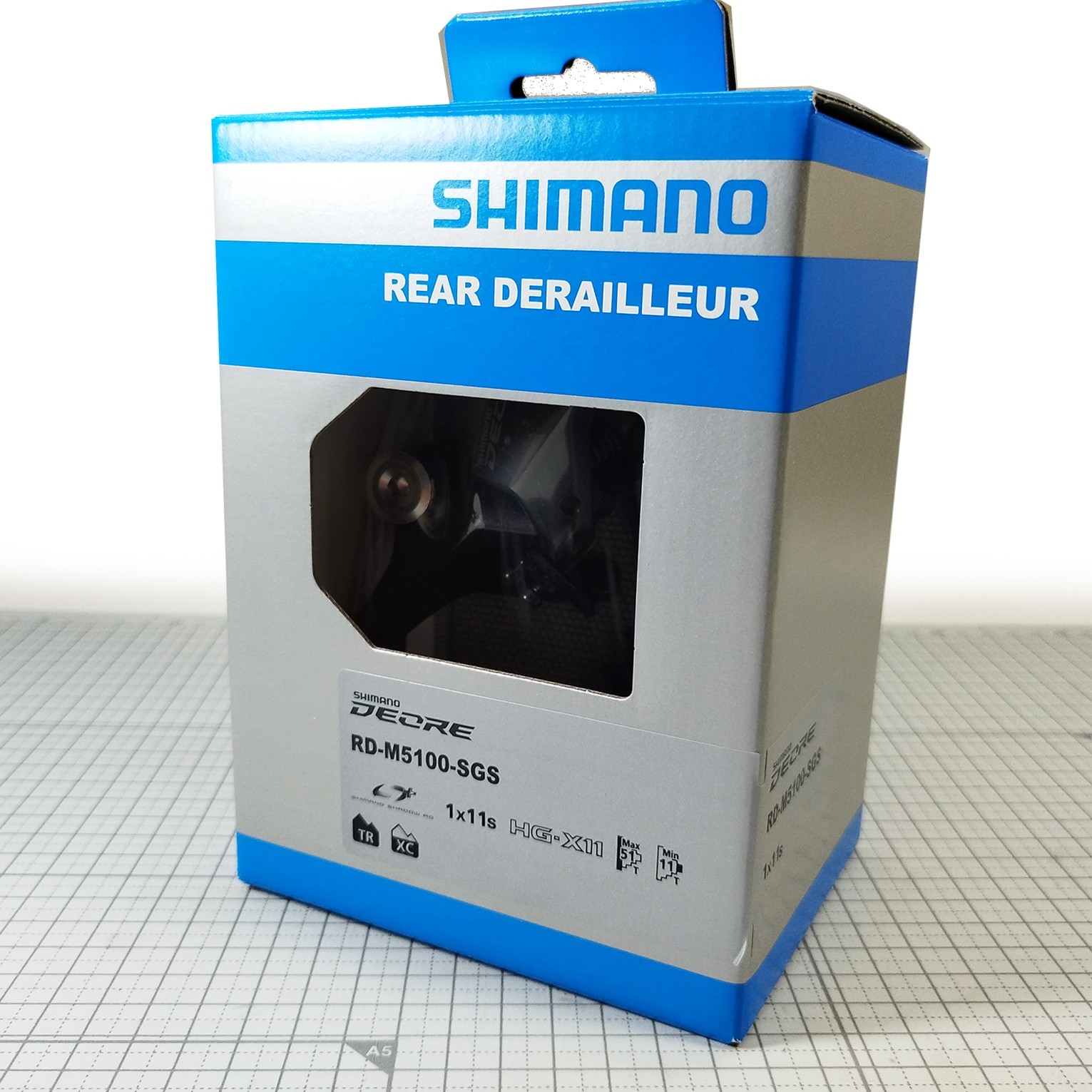 SHIMANO 11s DEORE RD-M5100-SGS (Max 51T) REAR DERAILLEUR 2-4d fr JP