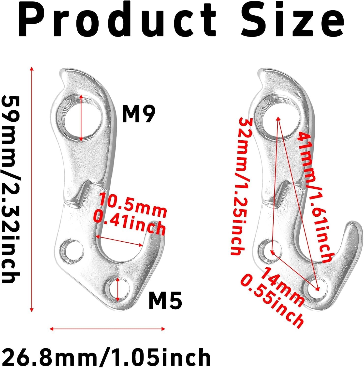 2PCS Derailleur Hanger 144 Replacement Part for Trek Gary Fisher Bikes