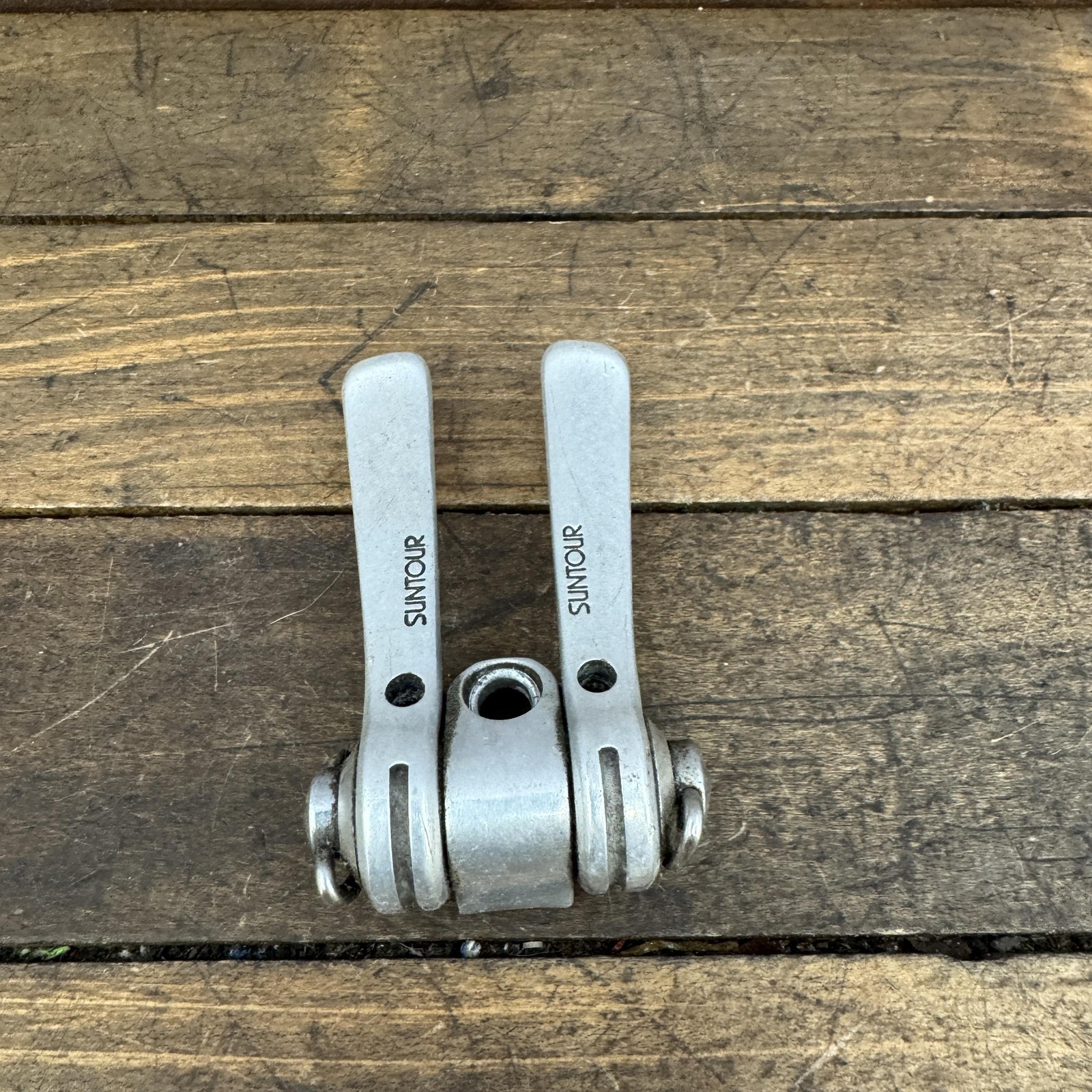Vintage SunTour Shifter Lever Set 1-Bolt Down Tube Road Friction Cyclone Superbe
