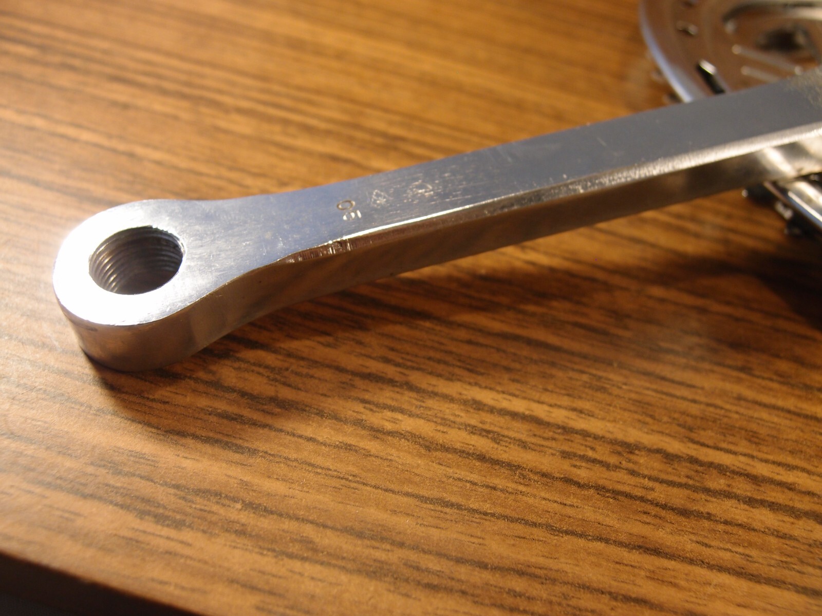 1980’s steel touring double crankset made in France 32/52 T 171 mm