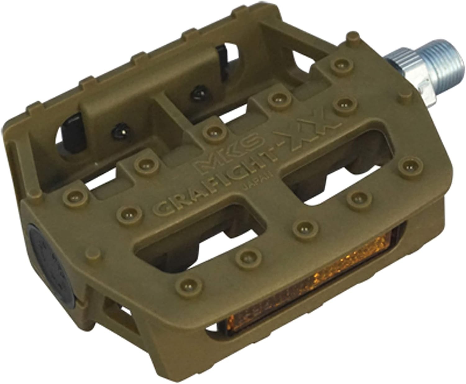 MKS Mikashima Bicycle Pedal GRAFIGHT-XX 9/16 inch core khaki