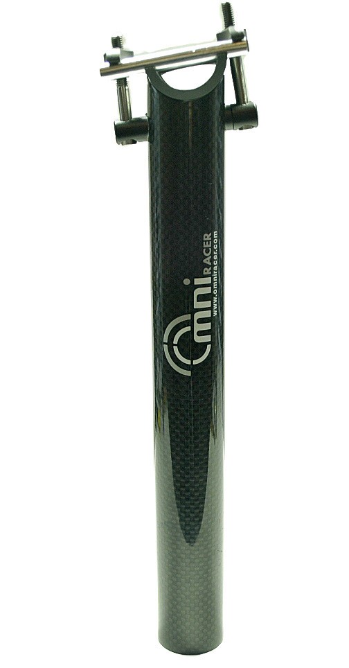 27.2x350mm OMNI Racer WORLDS LIGHTEST ULTRA-Lite Straight Carbon Seatpost: Gloss