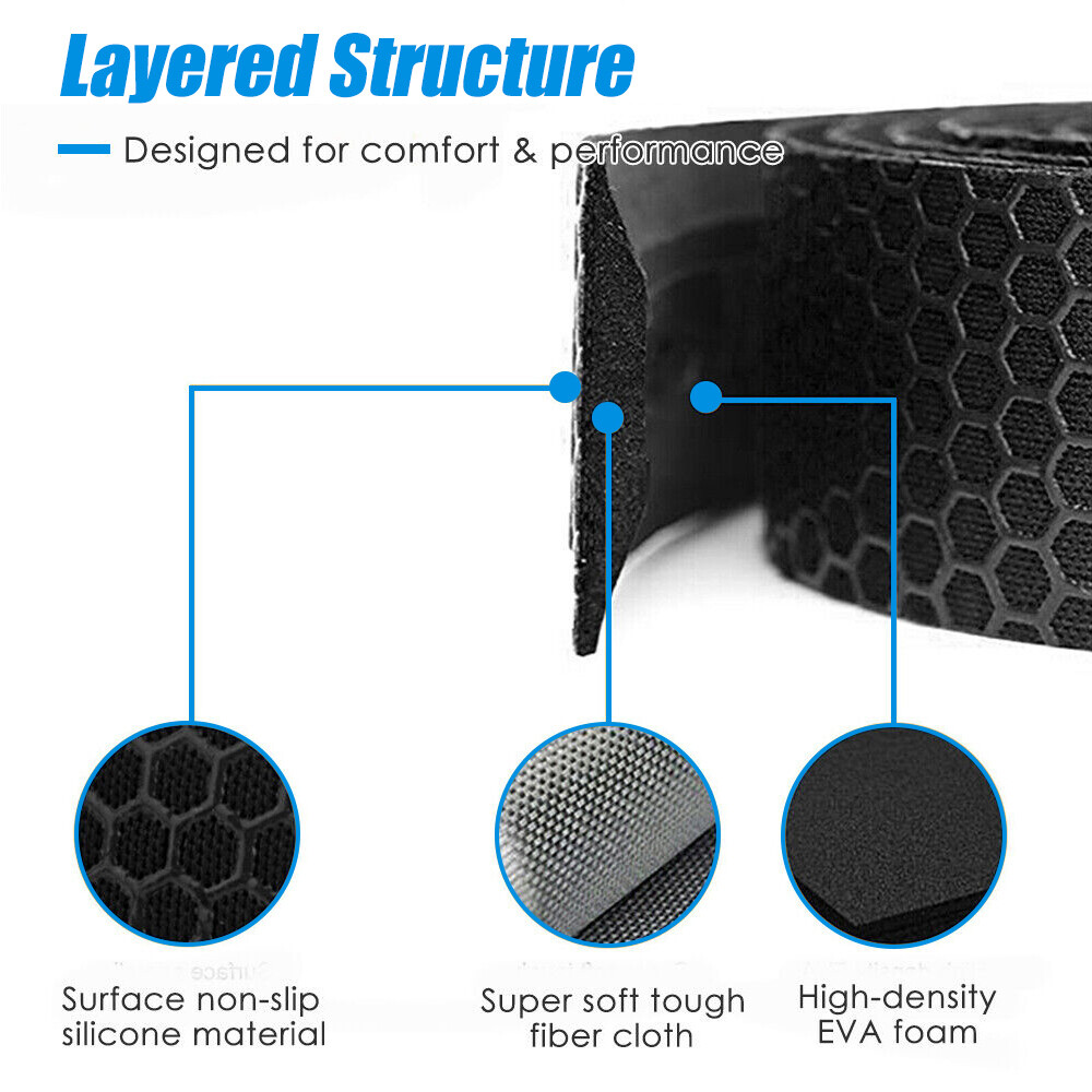 2-Packs Bike Handlebar Tapes Bicycle Cycling Handle Bar Soft EVA Non-slip Wraps