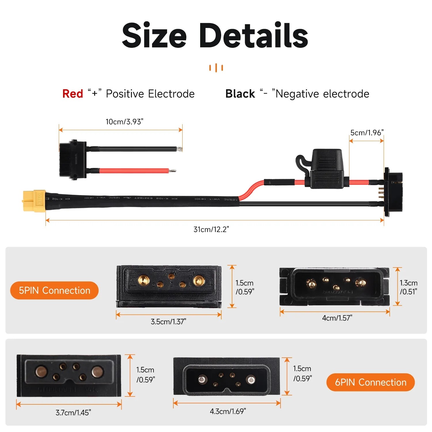 for Hailong Battery Power Box Discharge Connector Plug 5 Pin 6 Pins Battery Base
