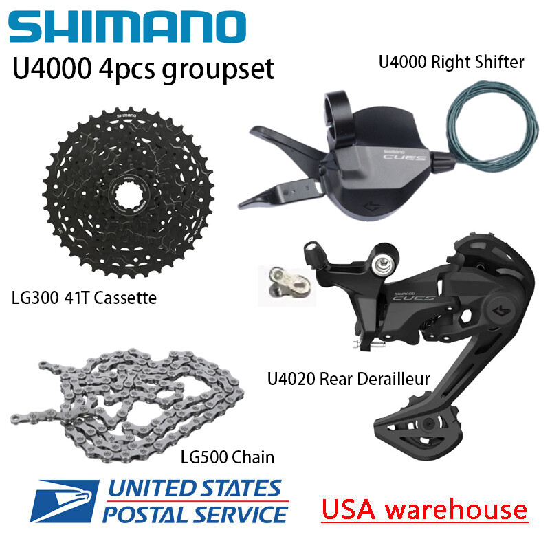 Shimano CUES U4000 4PCS 9 speed Groupset 36/41/46T Trail MTB