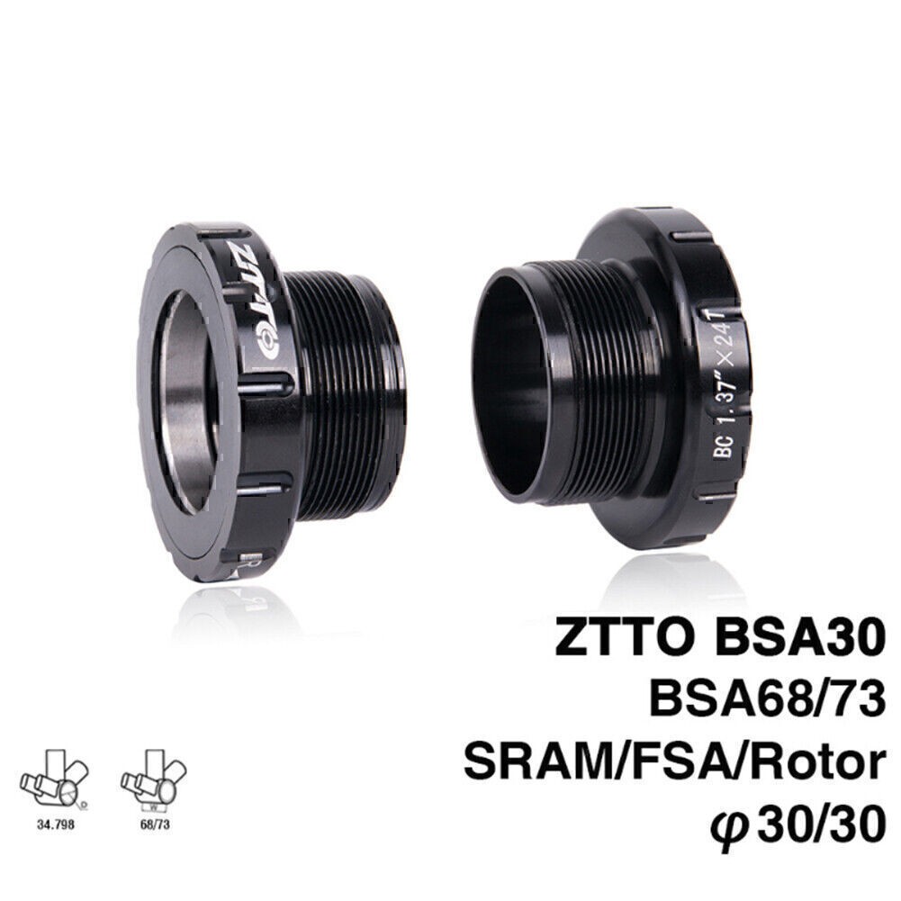 ZTTO BSA30 Bottom Bracket 30mm Axle on BSA for FSA/ROTOR 3D/SRAM Bsa 68/73