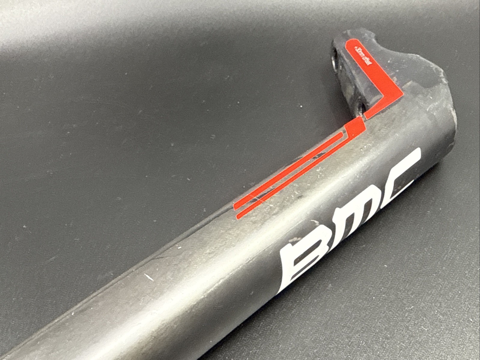 NO CLAMP! BMC TeamMachine SLR01 D-Shaped Carbon Post 30mm Offset 390mm Length
