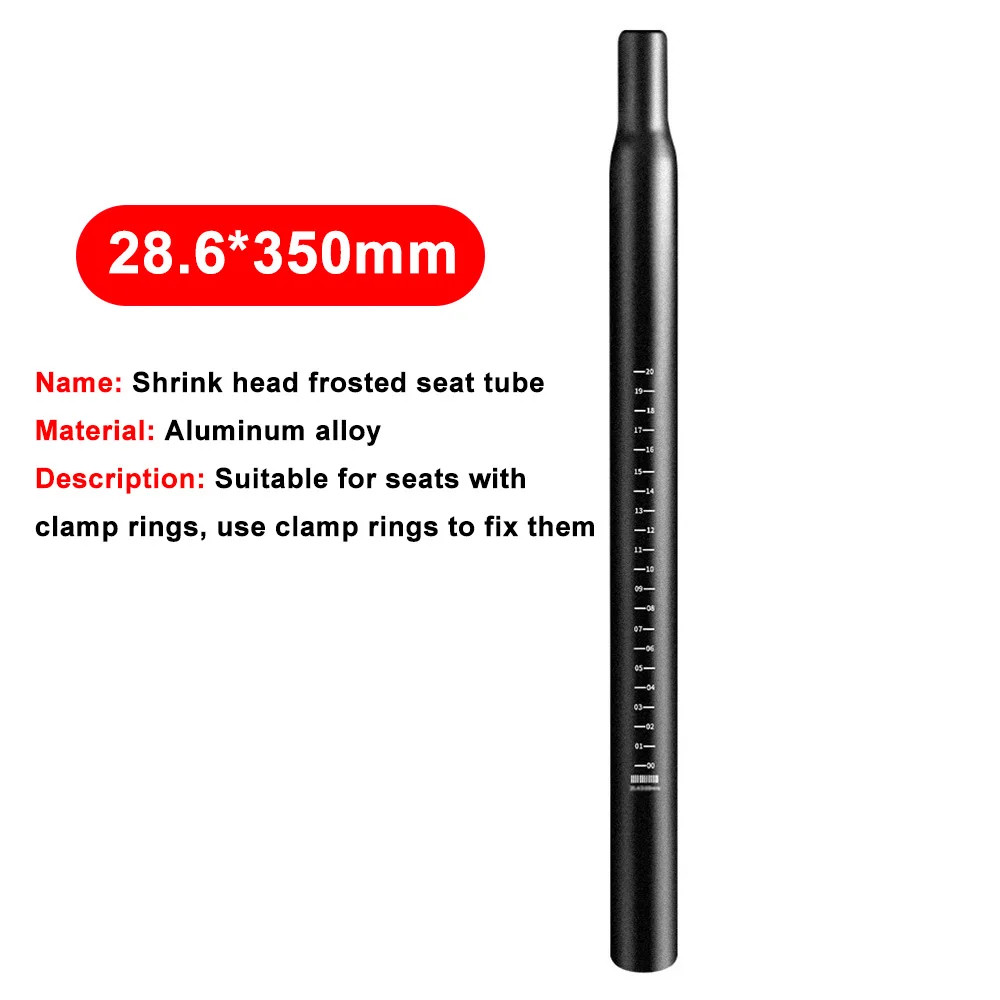 Bike Seat Post Aluminum Alloy 25.4-31.6MM 350MM MTB Road Saddle Tube