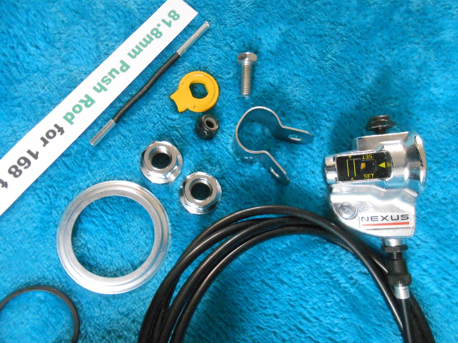 Shimano Nexus 3 Speed Right Twist Shifter Kit Bell Crank Hardware 81.8mm PushRod