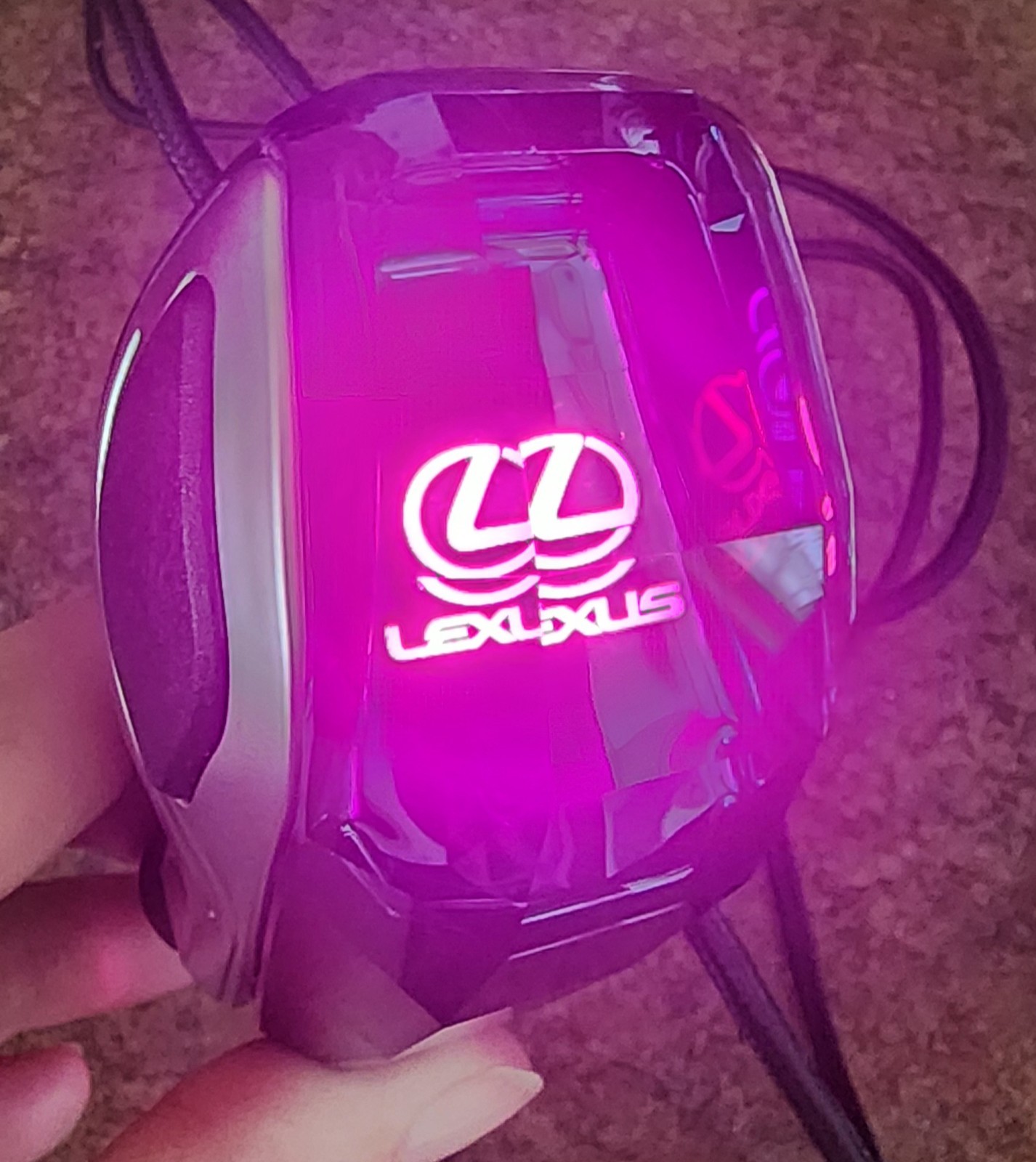 LEXUS Touch Activated Illuminated LED Crystal Gear Shift Knob