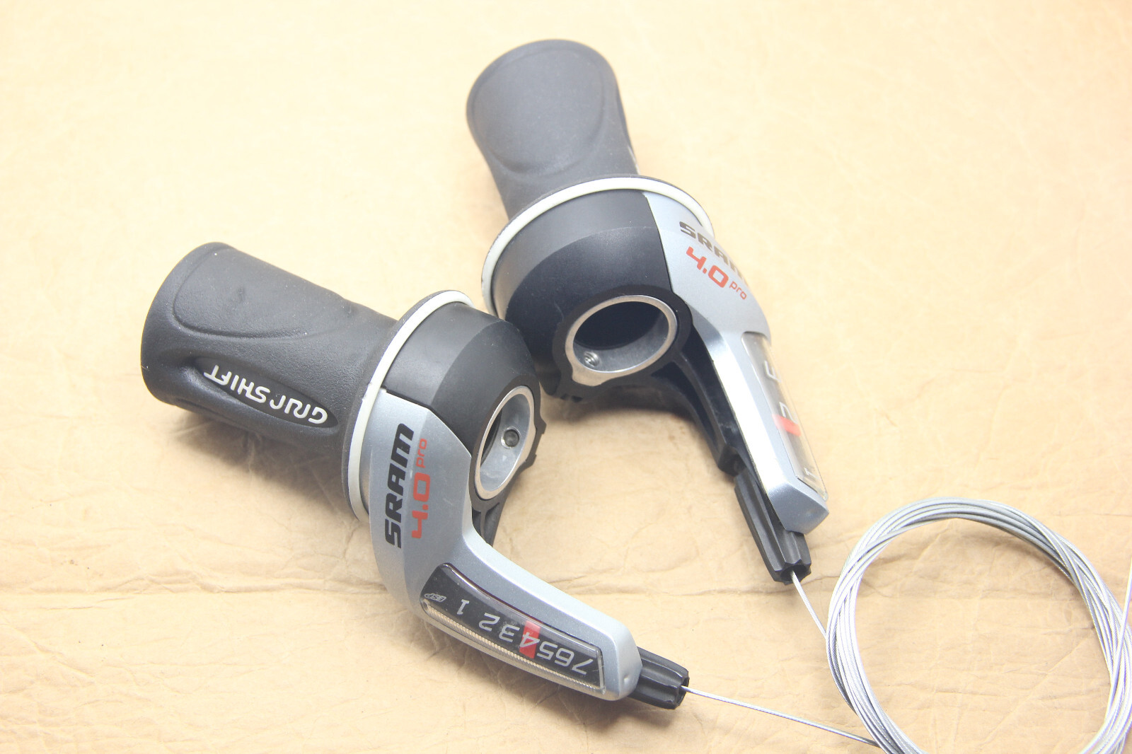 Sram 4.0 3 X 7 Speed Shifter Twist Grip Gear Shifter Set