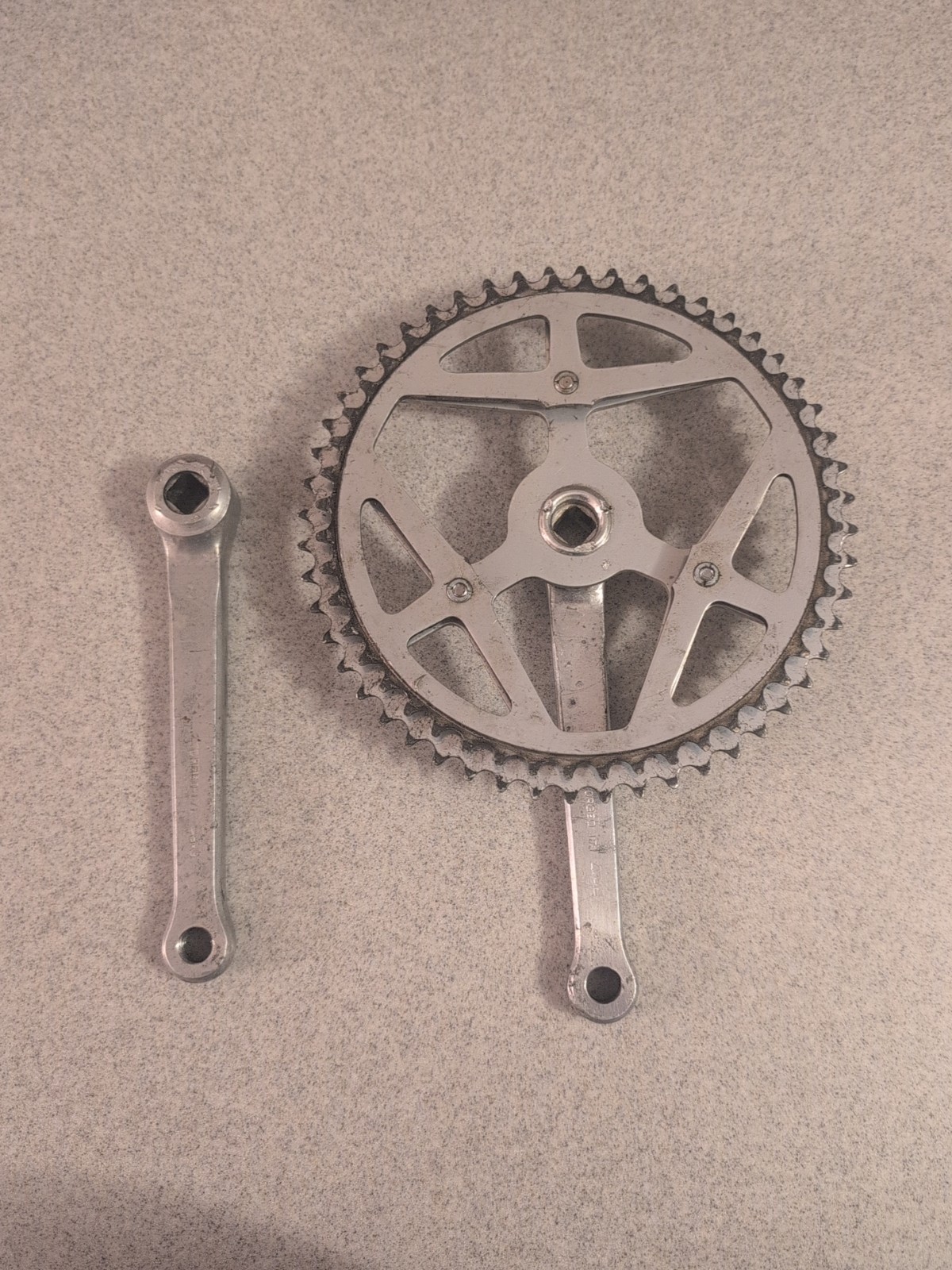 Vintage Sugino Maxy Crank 171 mm Forged 52T 48T Double Road Race 3 bolt set