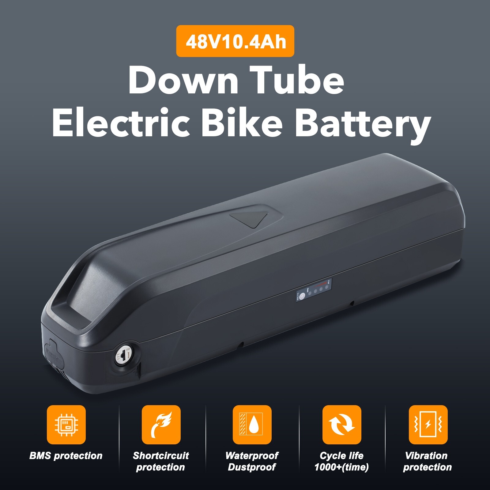 48 Volt Lithium Battery 48V 10.Ah Vivi Ebike Battery Viviebikes Bicycle Battery