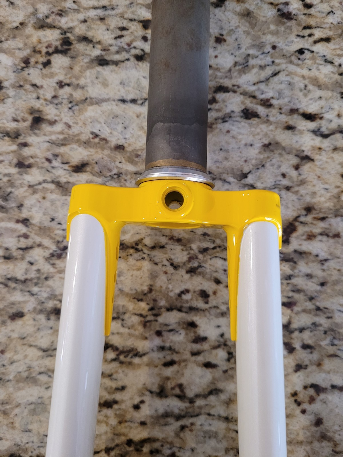 Masi Gran Criterium Lugged Chromoly Fork 700c 1-1/8″ White & Yellow