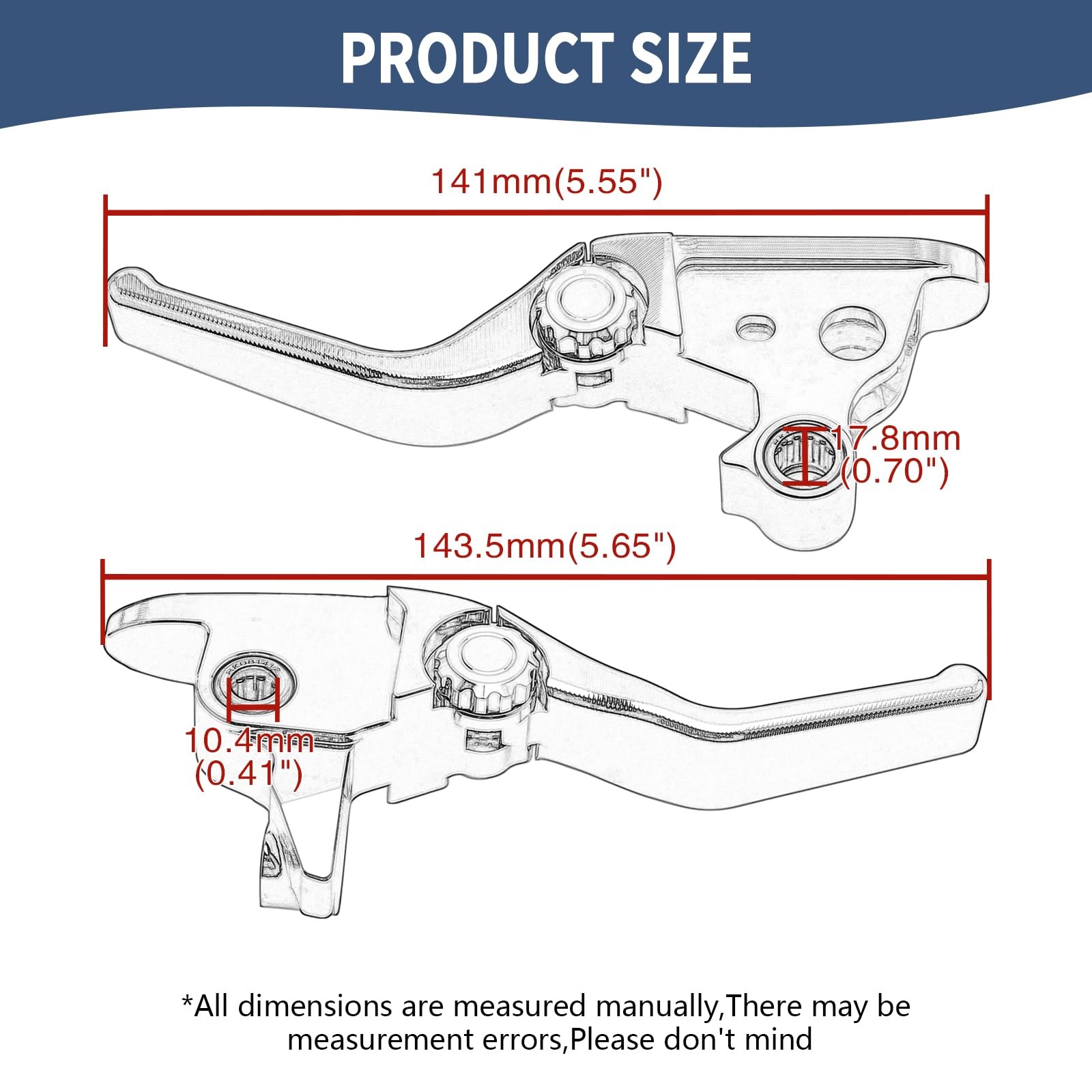 Motorcycle Levers Brake Clutch Handle Lever Adjustable Fit for Harley 2008-2013