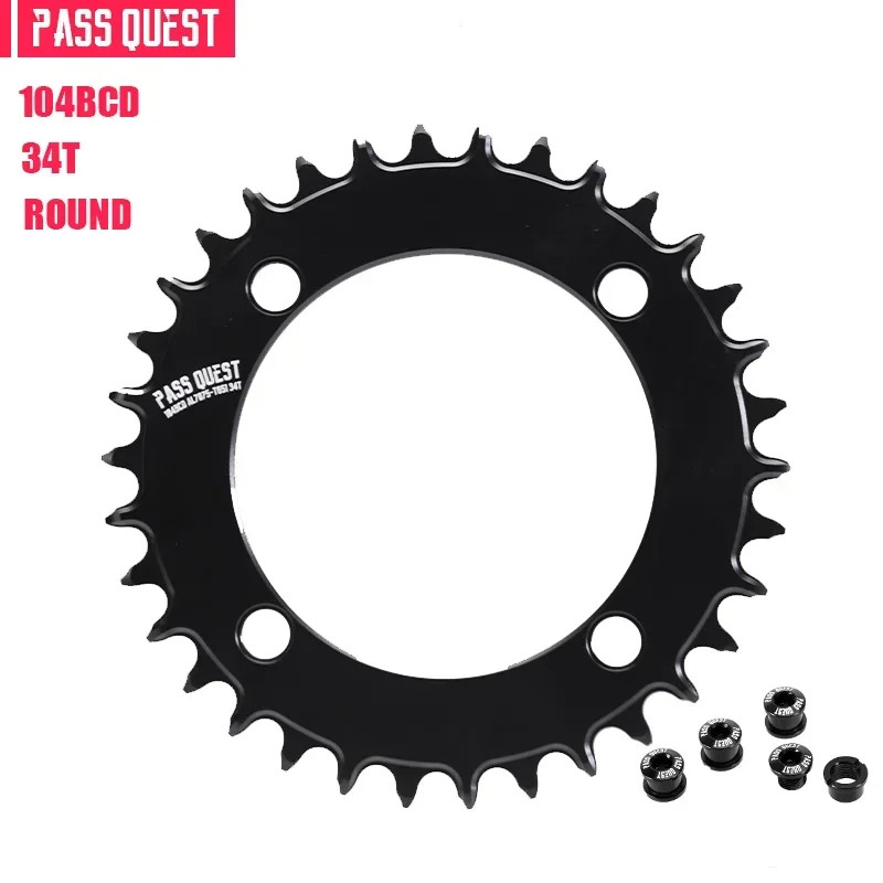 104BCD Mountain Bike Road Bike Narrow Wide Round Chainring 32-48T Chainwheel