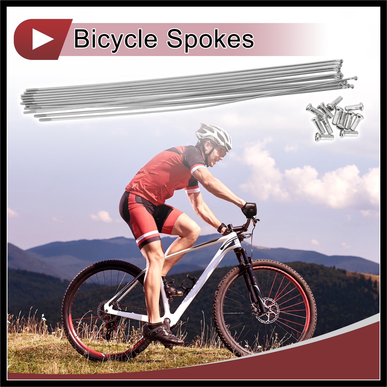 12 Set 14G Bicycle Spokes 275mm Bike Wheel Spokes
