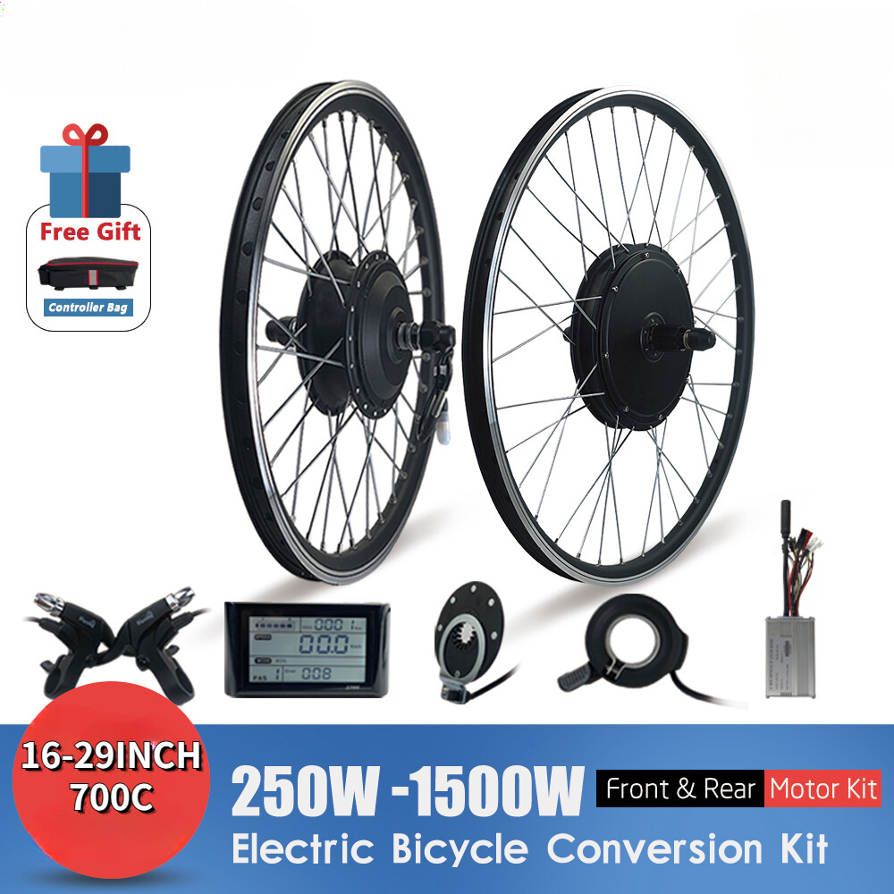 36V/48V 250W-1500W Front/Rear Wheel Hub Motor Electric Bicycle Conversion Kit