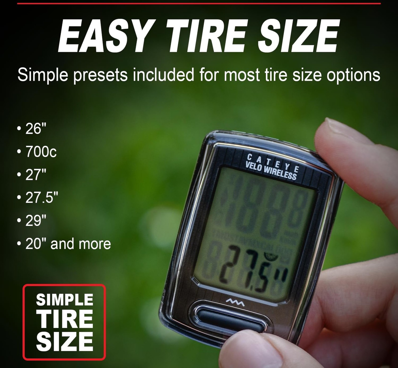 CATEYE Velo Wireless Bike Computer – Analog Speedometer & Odometer with Ca
