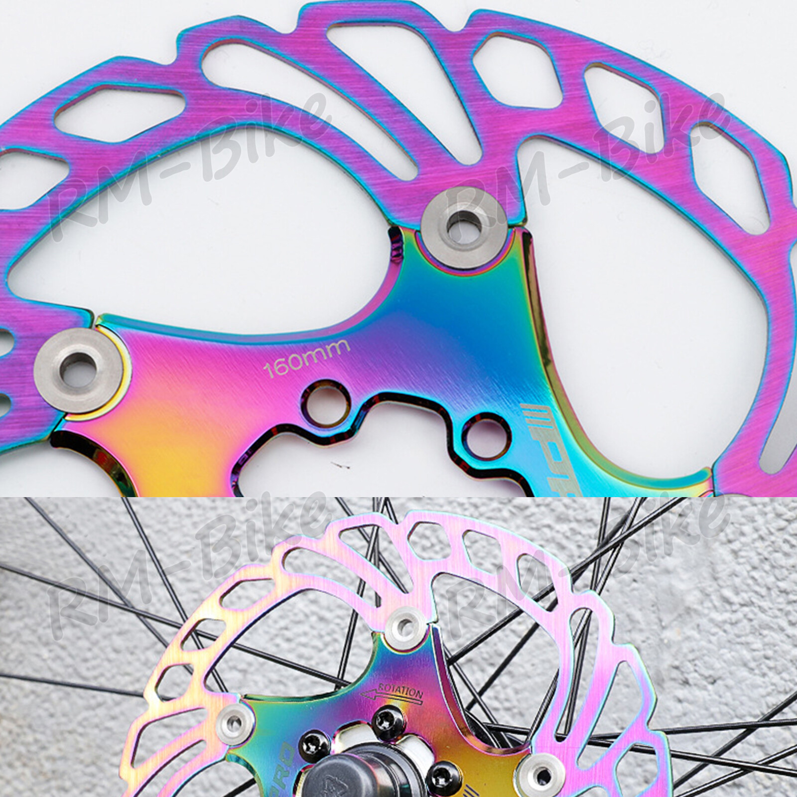 1/2PC Floating Rotor 140/160/180/203MM Bike Disc Brake Rotor 6 Bolts fit Shimano