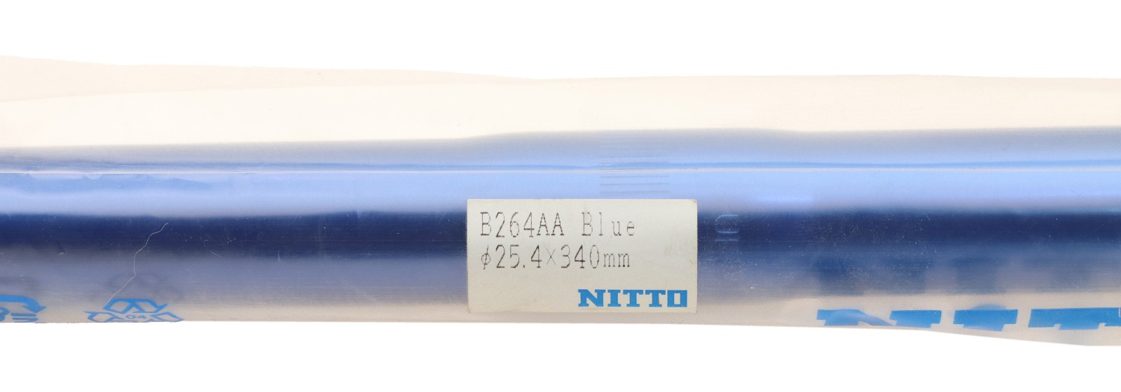Nitto EAI B264AA Mini Bullhorn Handlebar Blue 25.4mm Clamp x 34cm Width NOS NEW
