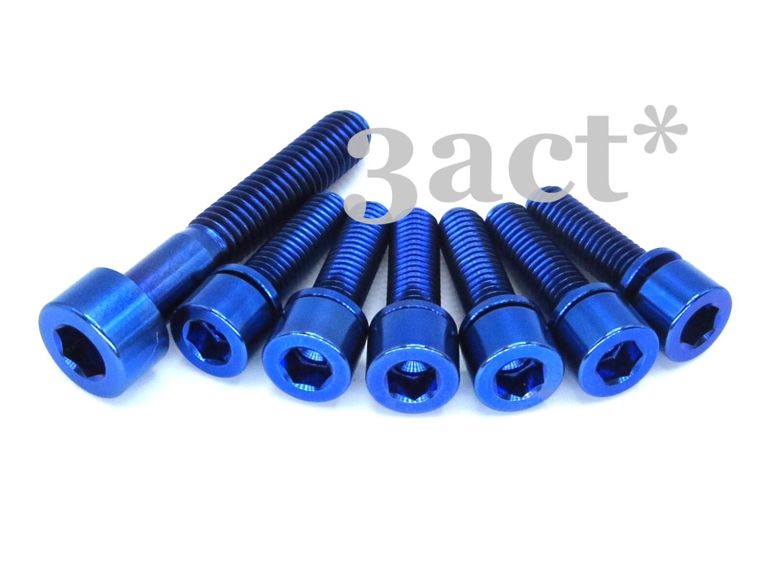 (M5 x 18mm – 6, M6 x 35mm) Titanium Bolt Ti Washer Blue – Thomson Elite X4 Stem