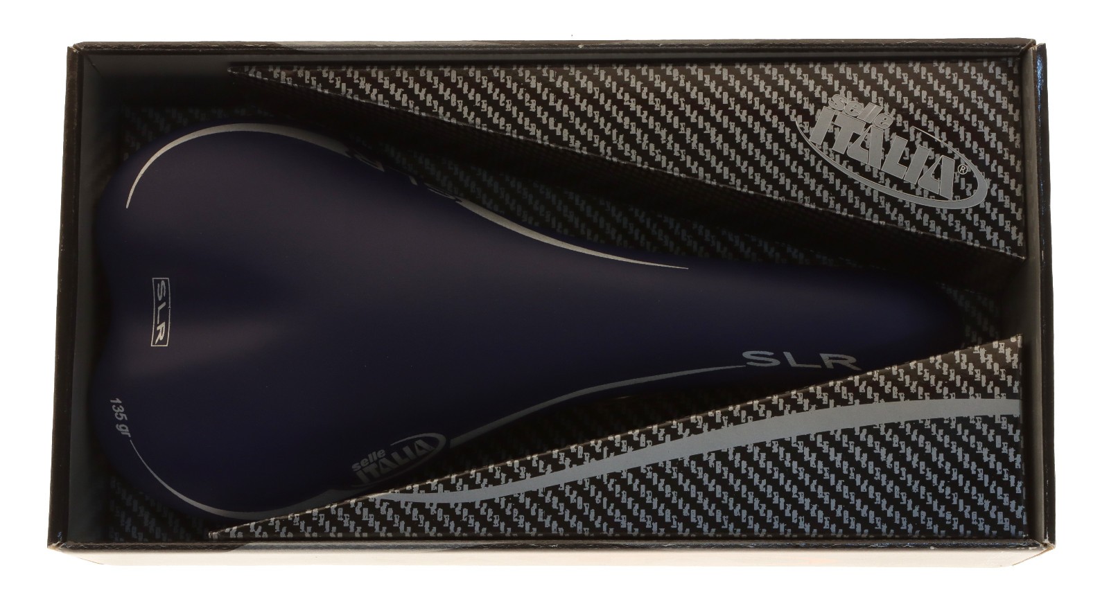 Selle Italia SLR Saddle Carbon Fiber Titanium Rails Blue Leather NIB NOS NEW