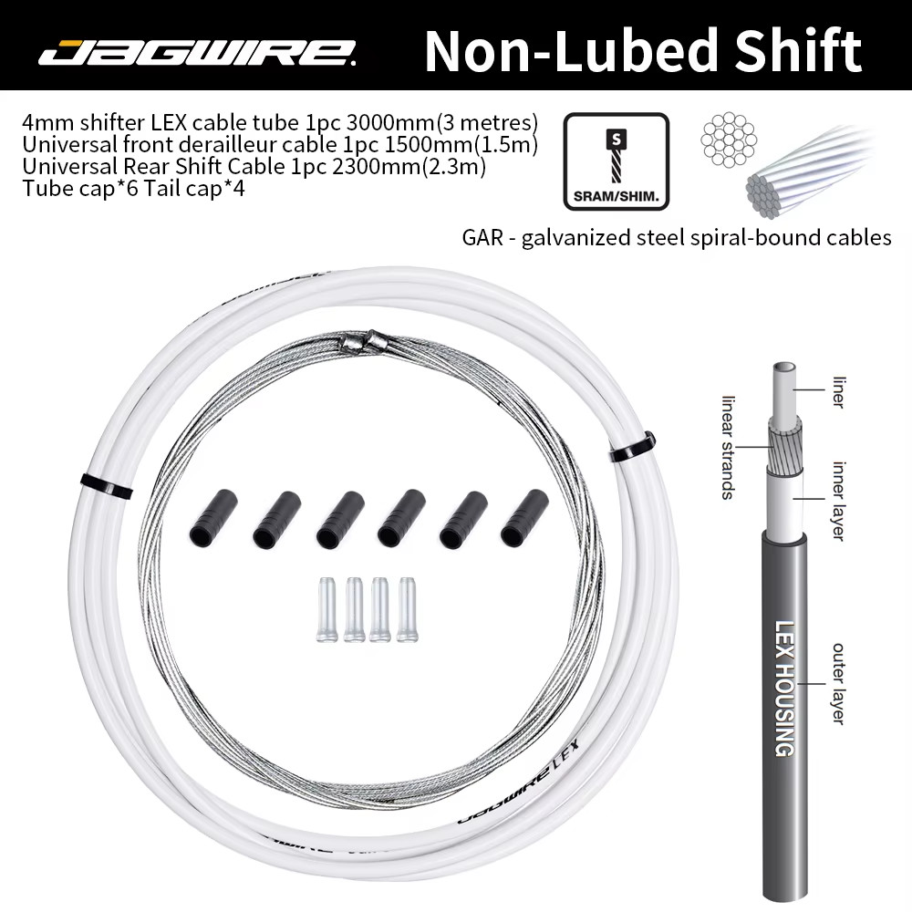 JAGWIRE 2-3Meters MTB Road Bike Bicycle Derailleur Weaving Housing Tube Shifting