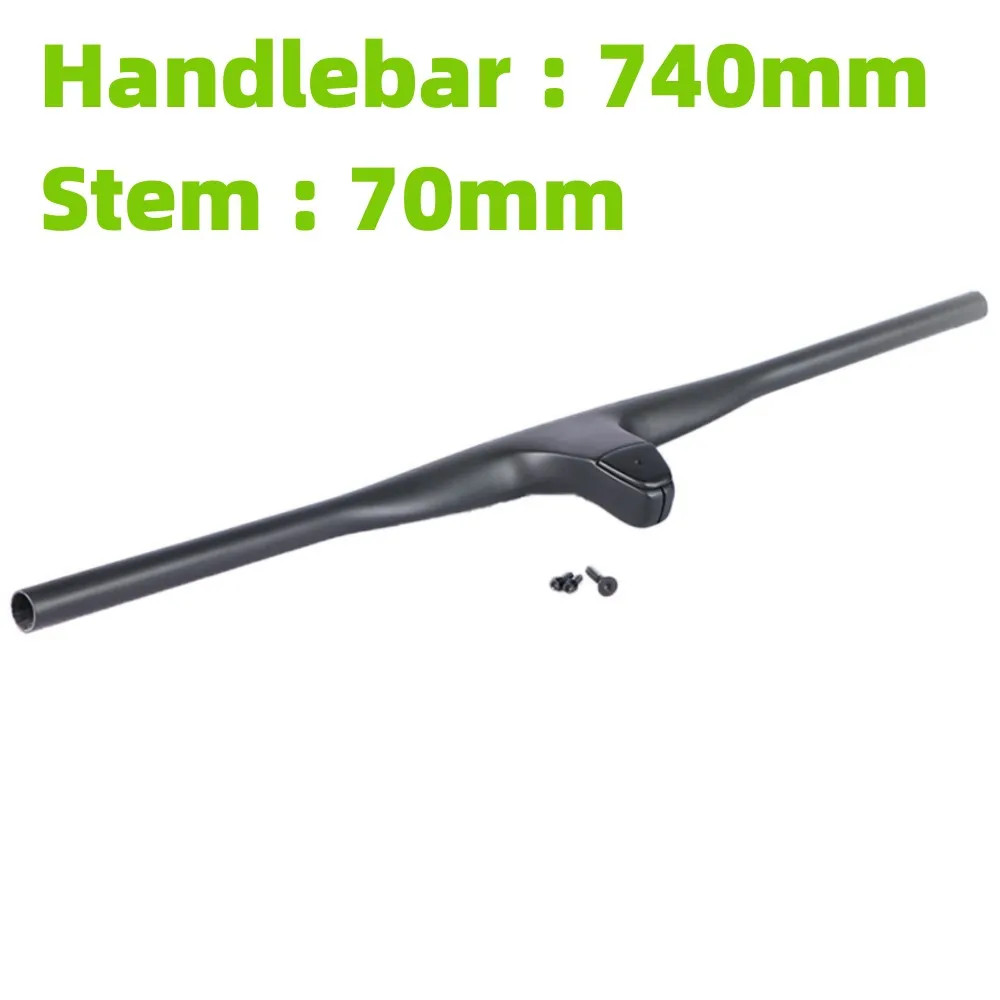 Carbon Mtb Bicycle Integrated Handlebars 740mm with 50/60/70/80/90mm Stem 28.6mm