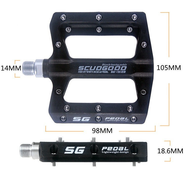 Nylon fiber Road MTB Mountain Bike Bicycle Pedal Bearing Flat Platform Pedals