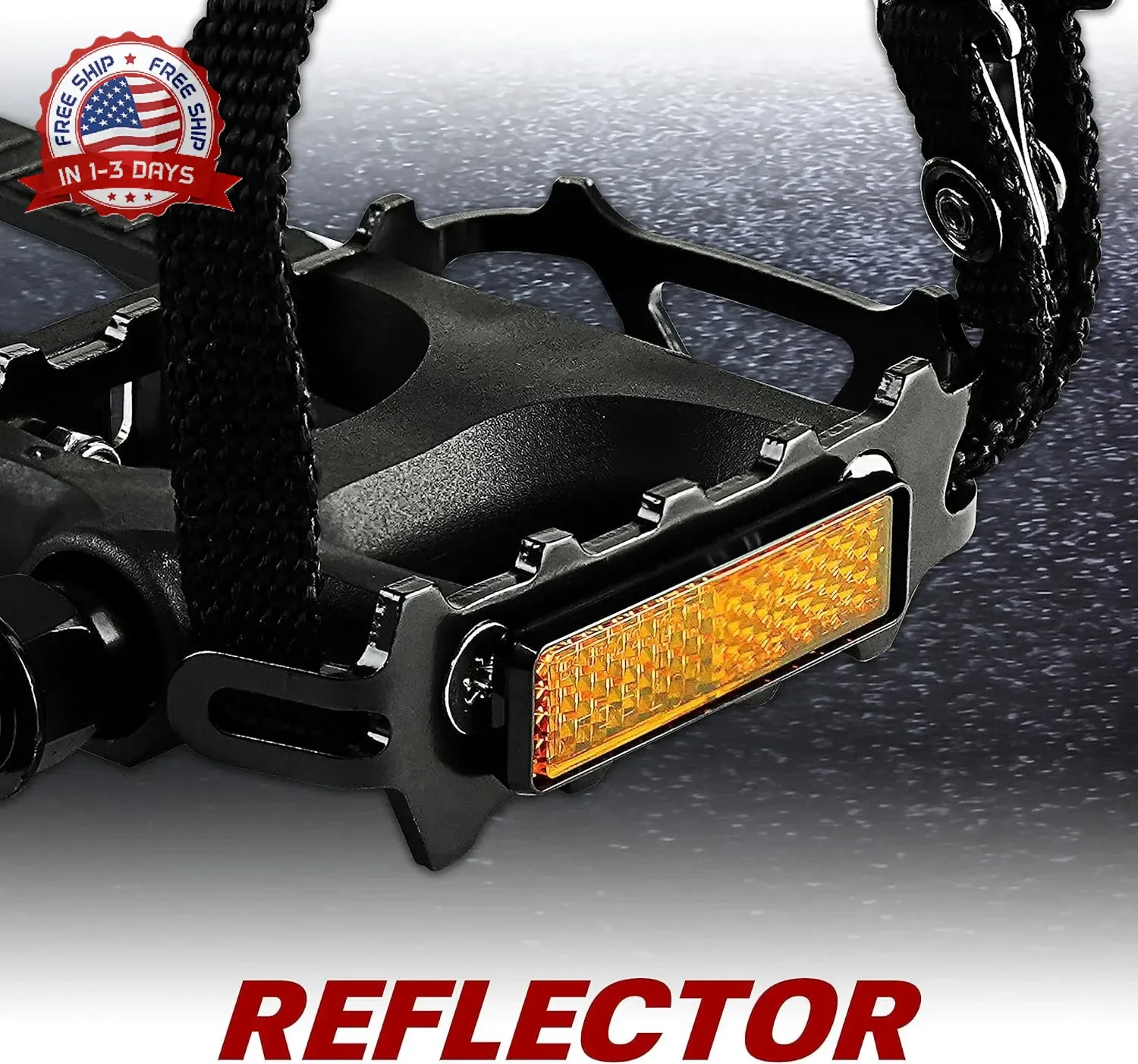 BV Bike Pedal – Universal Fit Bicycle Pedals 9/16″ Compatible, Non-Slip & Durabl