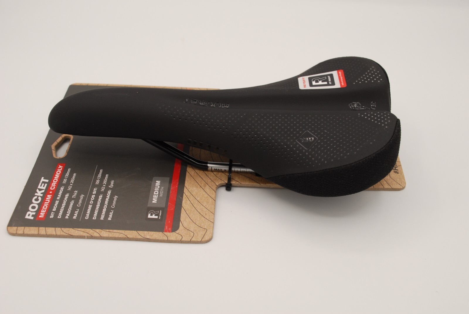 WTB Rocket Cromoly Saddle, Medium Width – HLX + Gel Padding