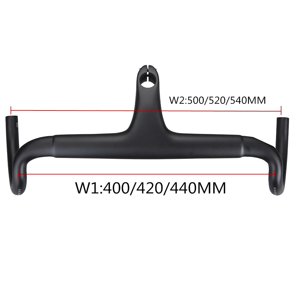 Full Internal Cable Routing Gravel Road Mountain Bicycle Handlebars 25 Degrees