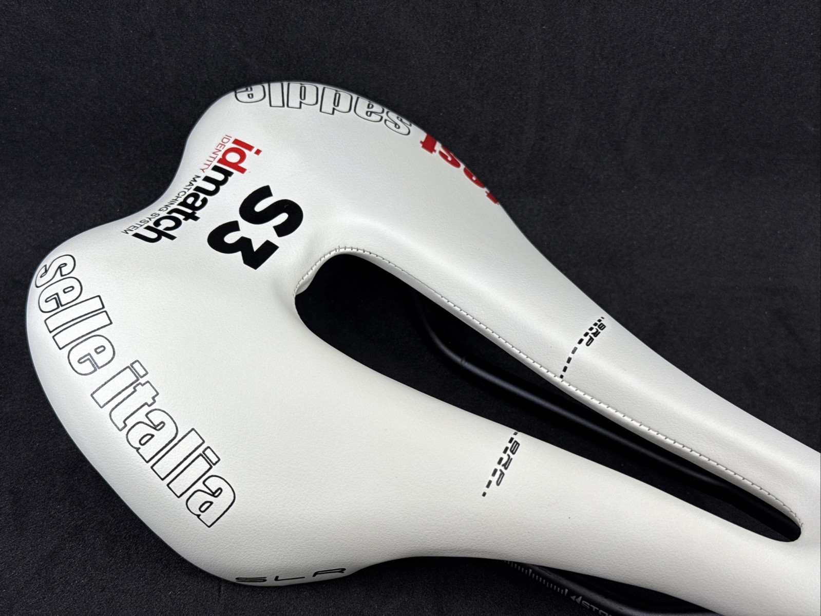 Selle Italia SLR Flow Manganese Rail White Saddle 275mm x 135mm MSRP $125!