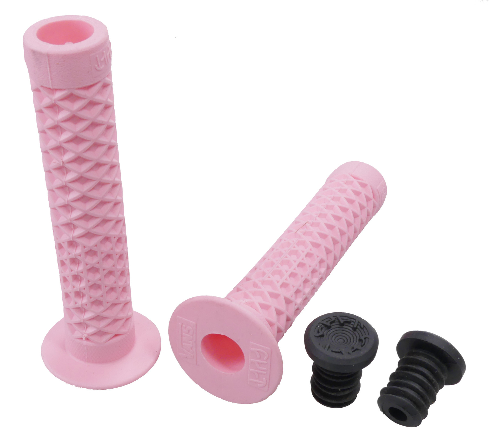Cult Vans open end BMX bicycle grips with bar ends 150mm ROSE PINK