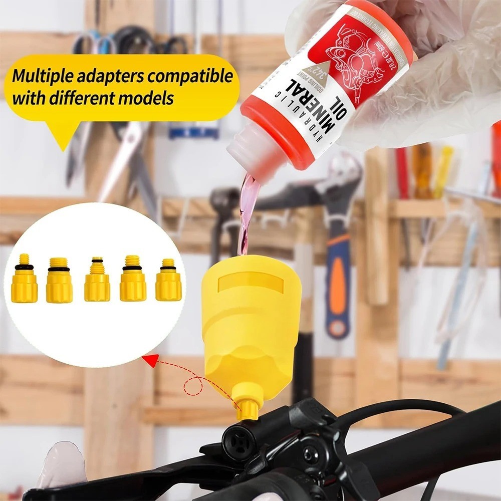 60ML Bicycle Hydraulic Brake Mineral Oil Bleed Kit for Shimano SRAM Tektro NUTT