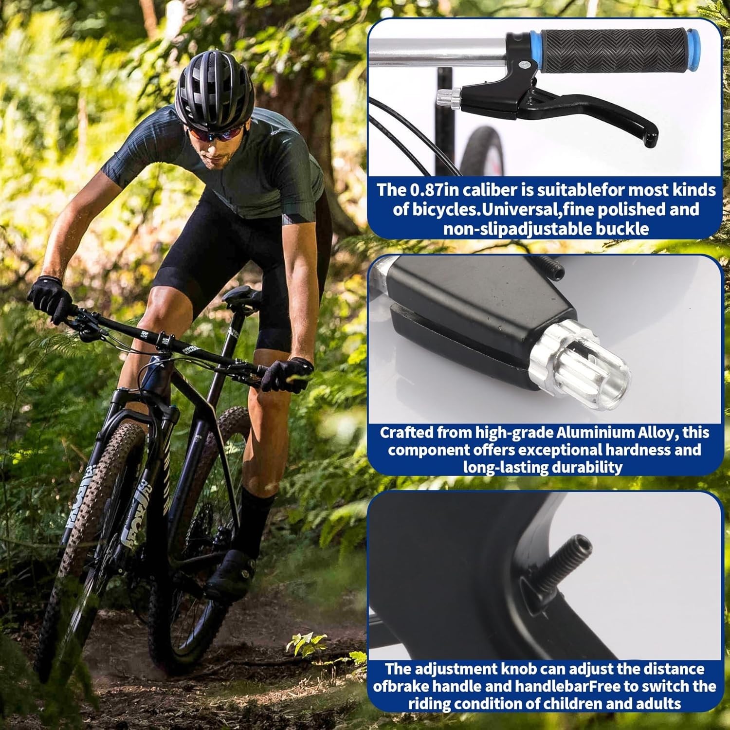 Auto-Repositioning 2.2cm Bike Brake Levers – Lightweight & Ambidextrous Handling