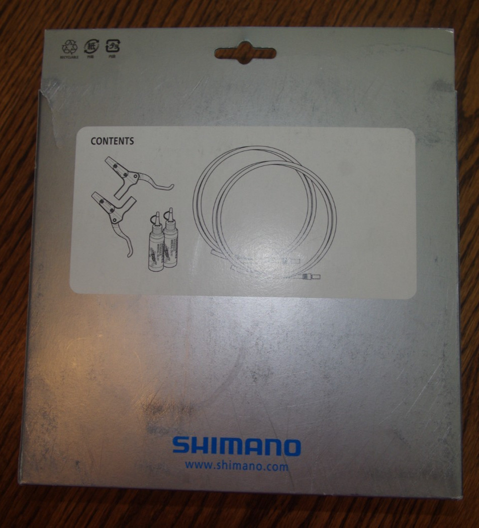 NOS Shimano Deore LX M585 Hydraulic Disc Brake Lever Set w/hoses & mineral oil